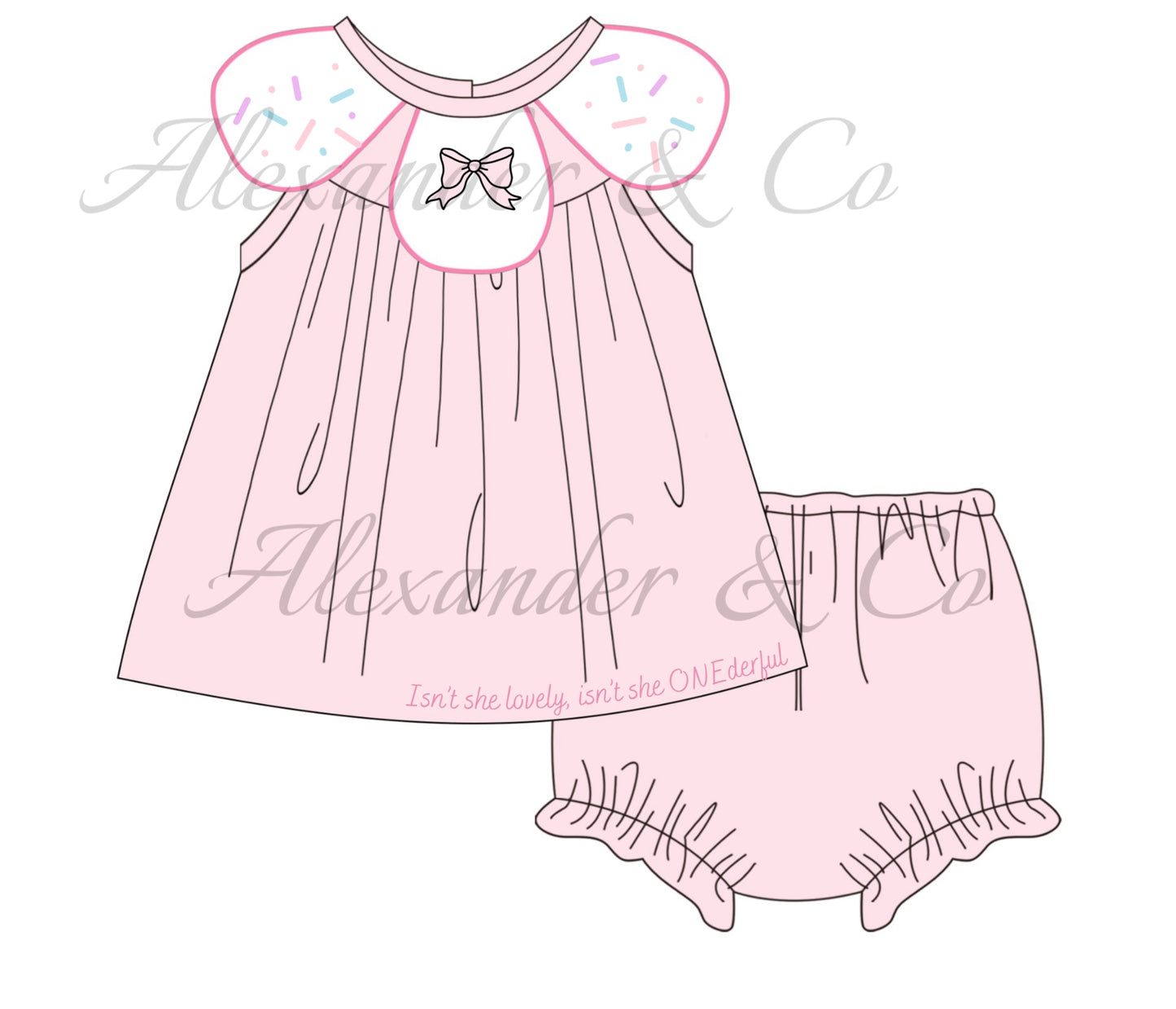 RTS Birthday Isn’t She ONEderful Sleeveless Diaper Set