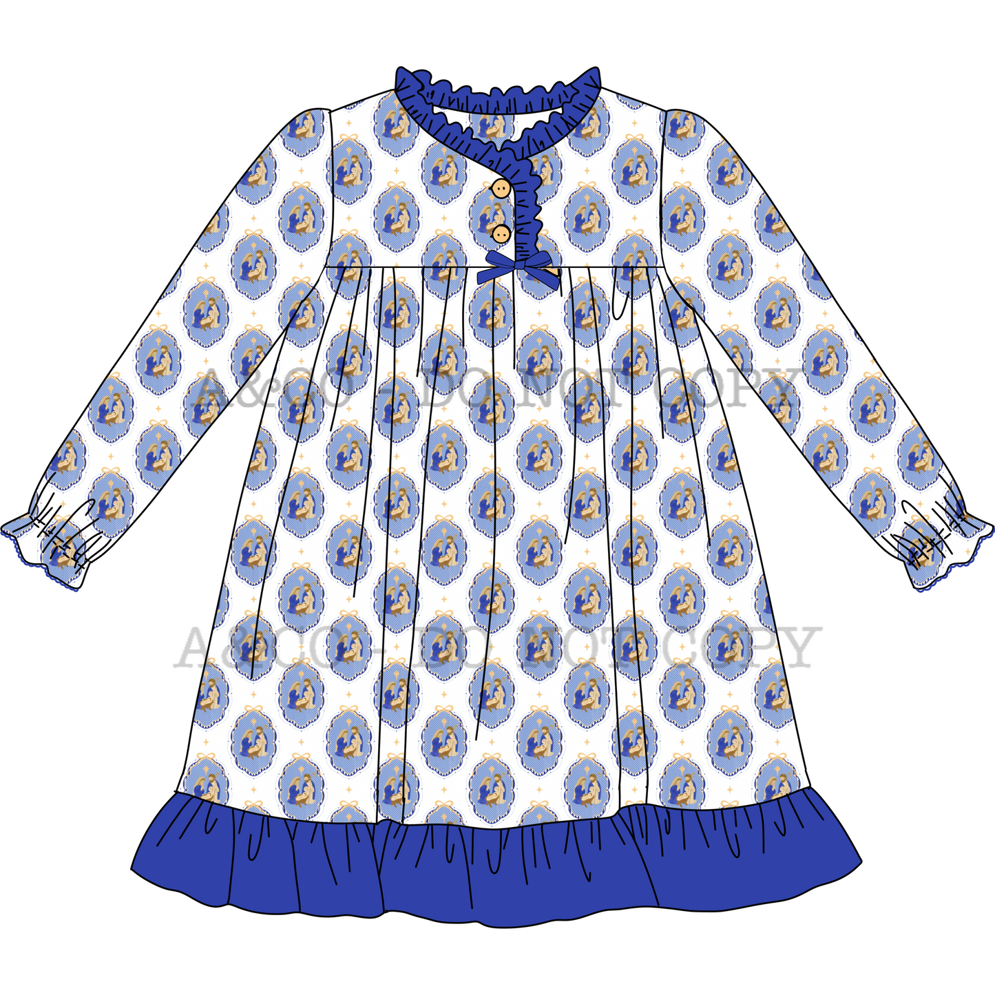 CHRISTMAS PO2: Nativity Night Gown (OCT)