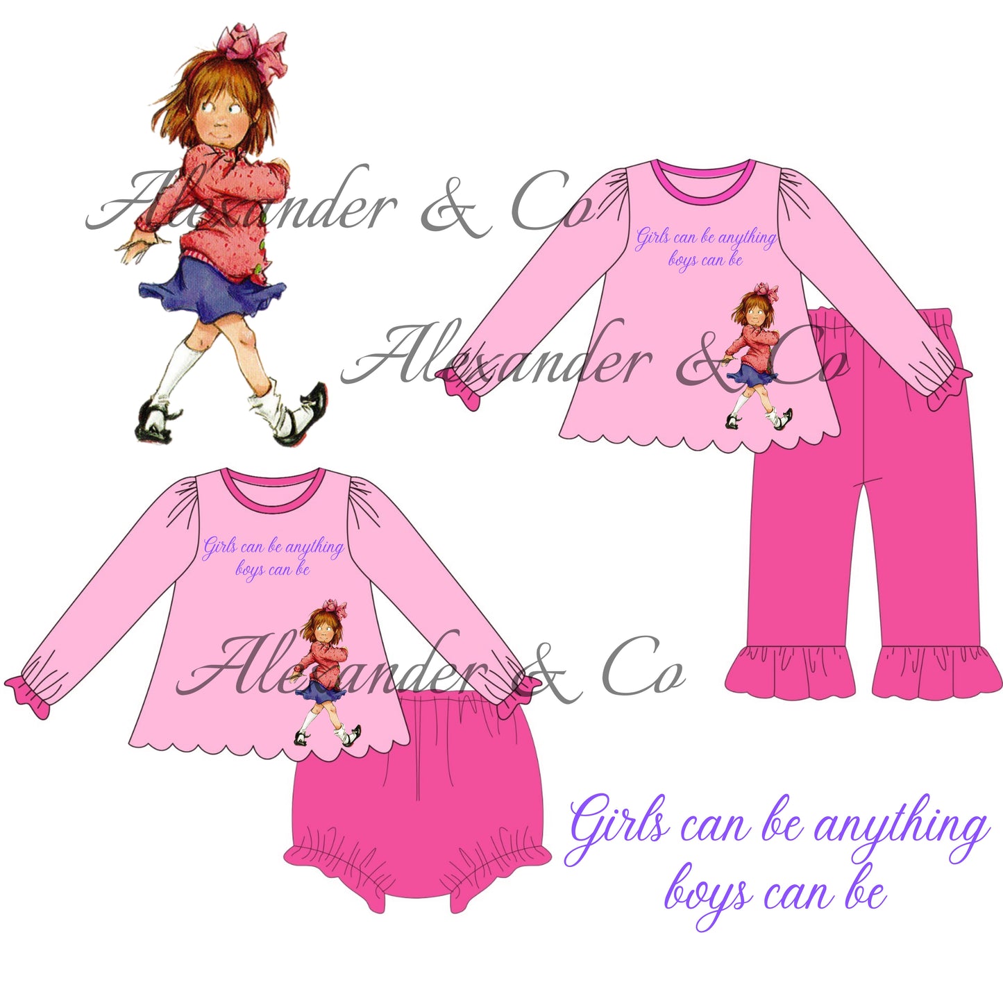 RTS Girls Can Do Anything Collection GIRLS PANTS SET