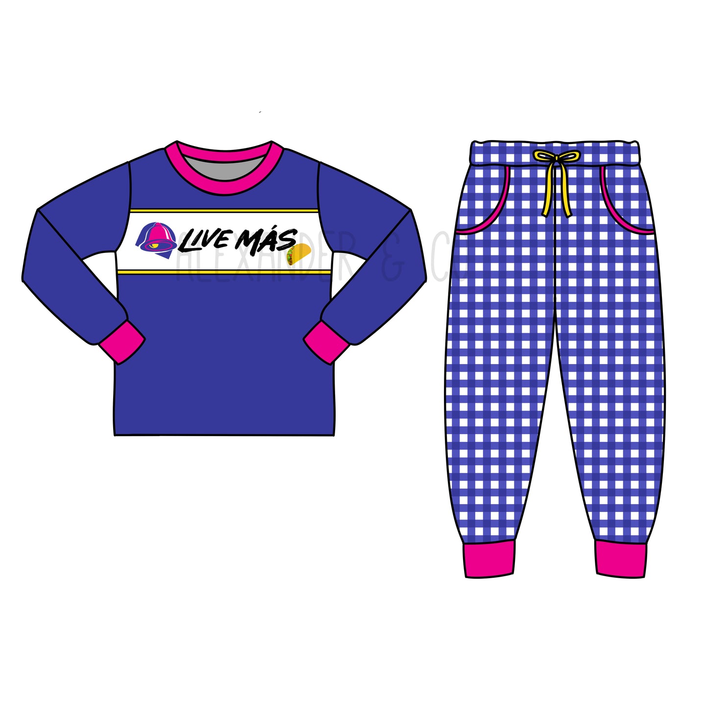 FOODIE PO: Hand Smocked Live Mas Boy Pants Set