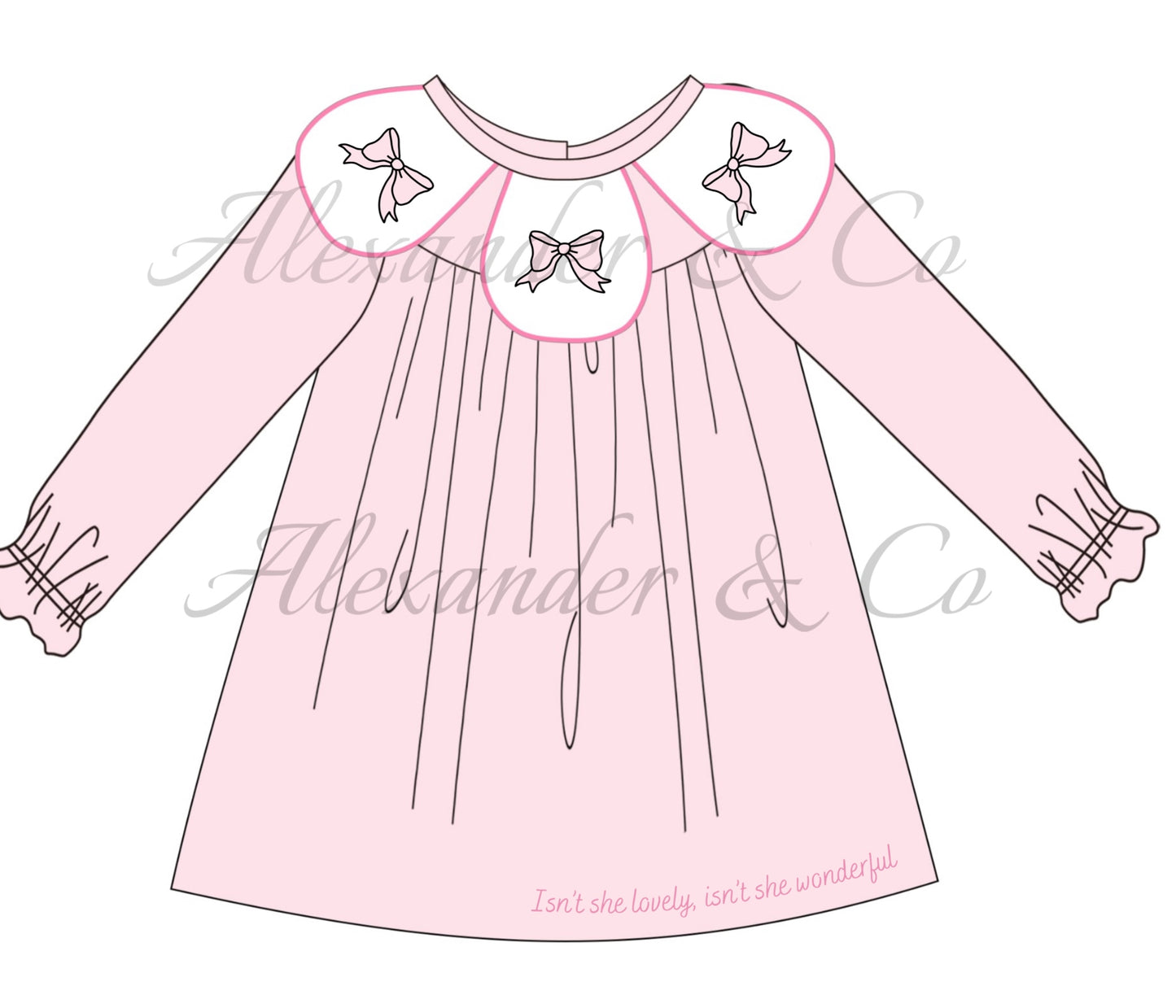 RTS Isn’t She Wonderful Long Sleeve Dress