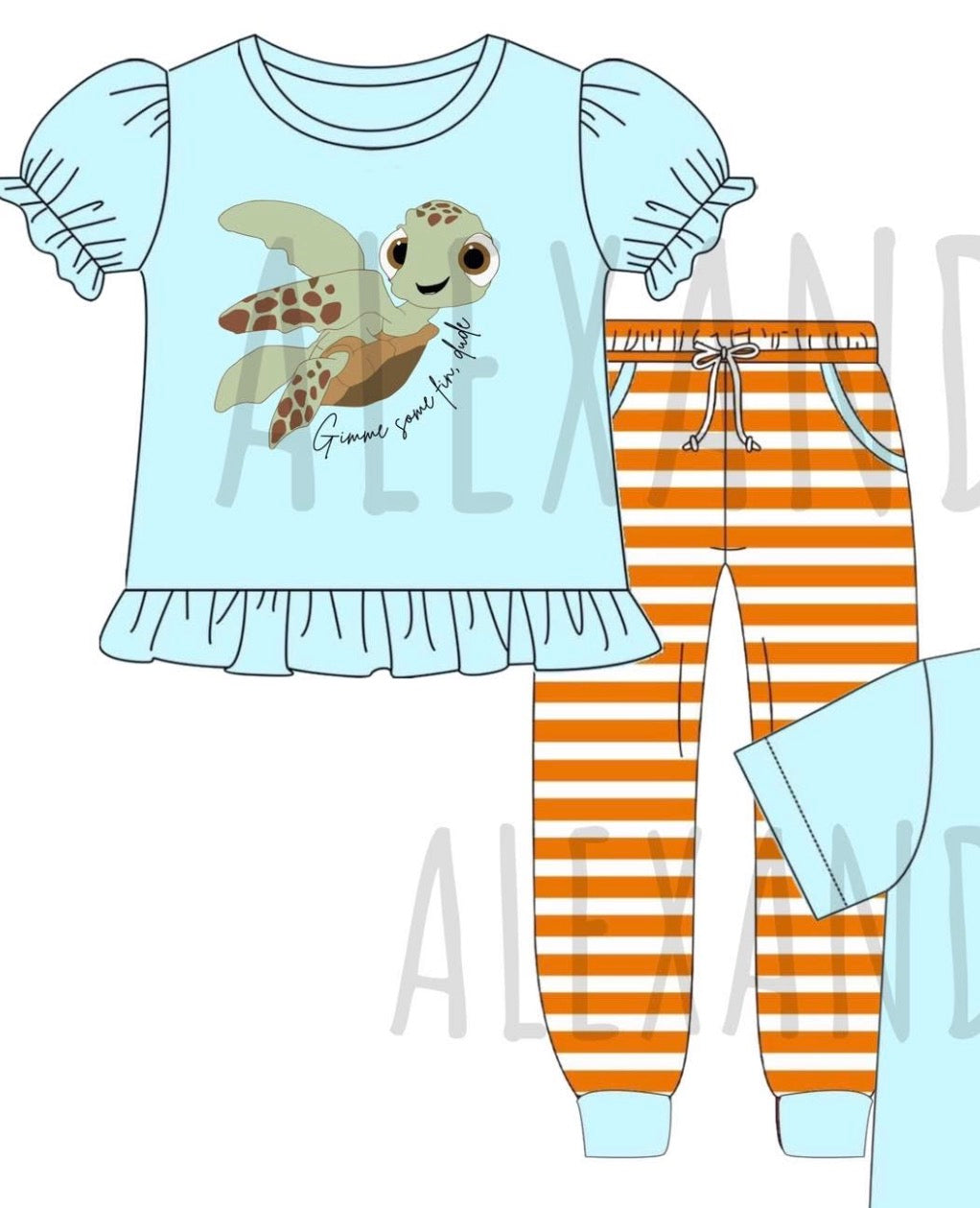 RTS Gimme Some Fin Girls Jogger Set