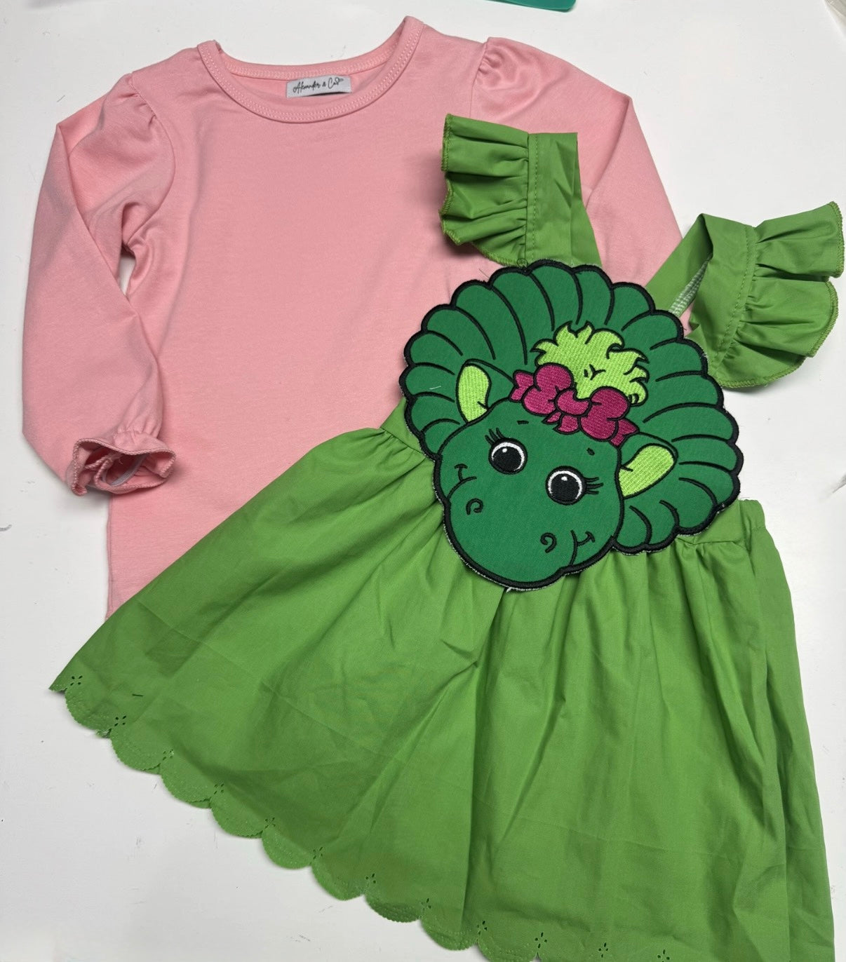 RTS Side Kick Dinosaur Girl Dress Set