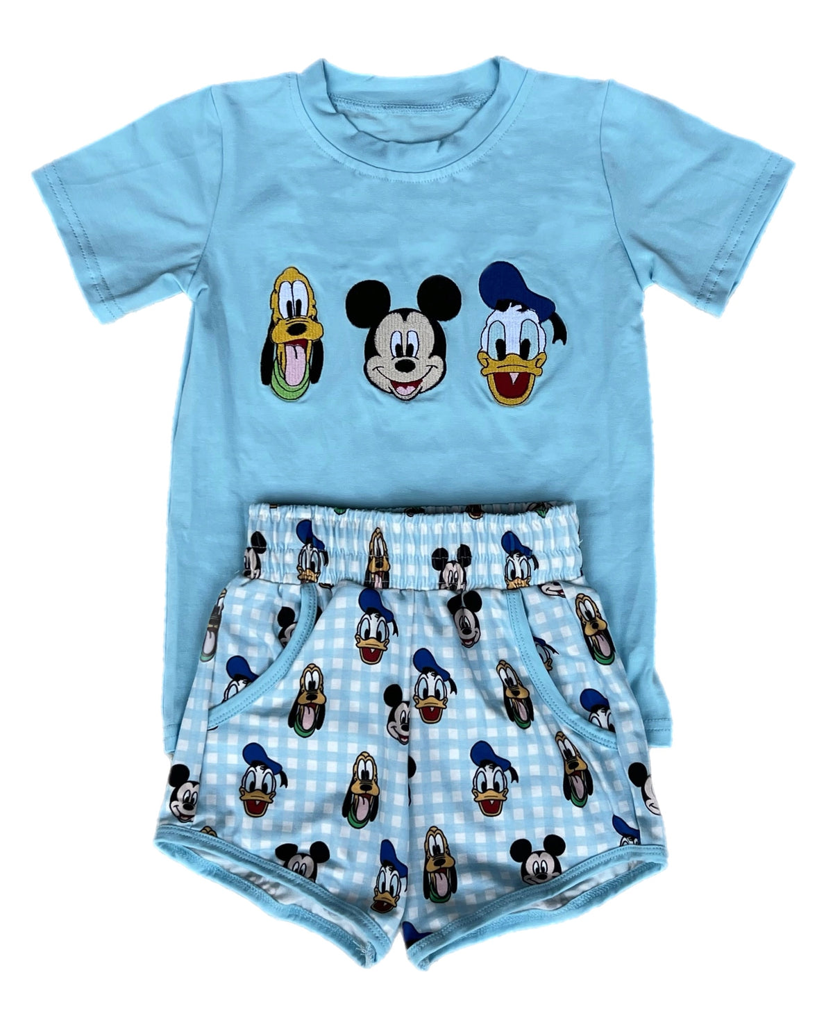 RTS Blue Mouse & Friends Shorts Set