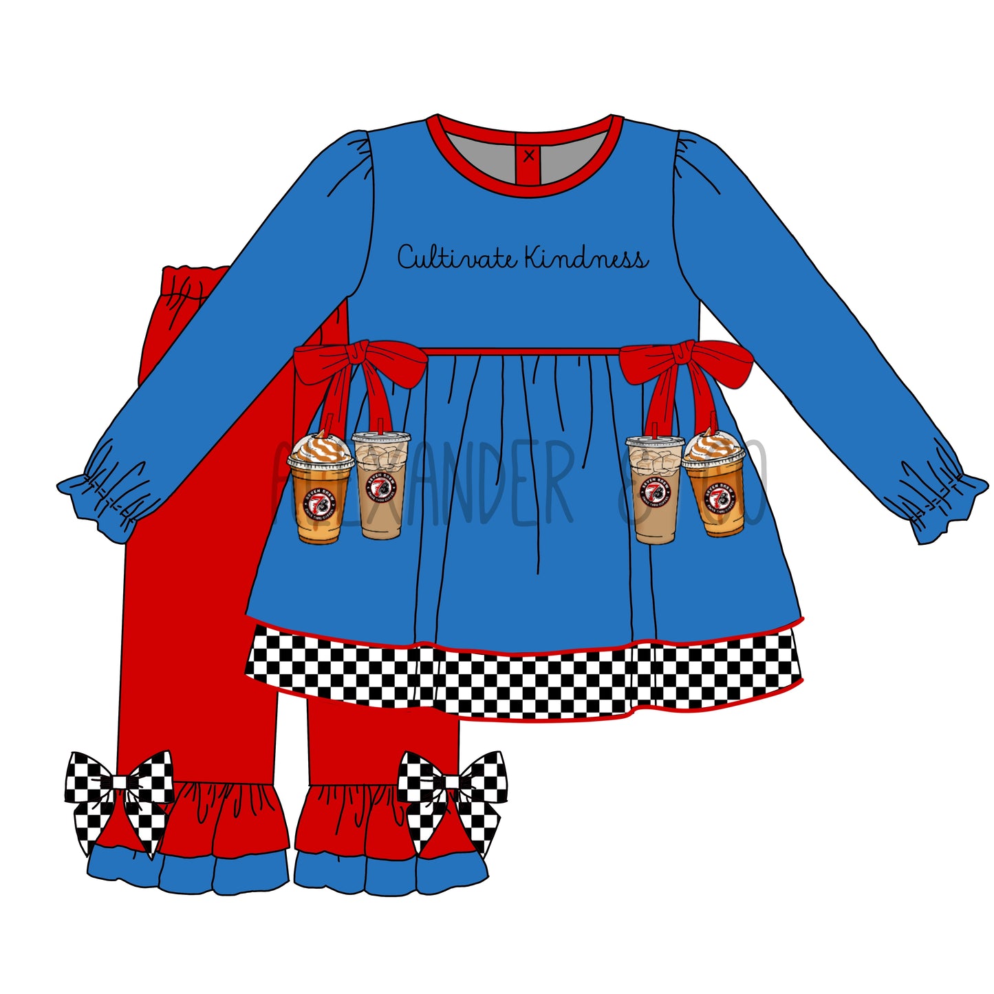 FOODIE PO: Cultivate Kindness Girl Pants Set