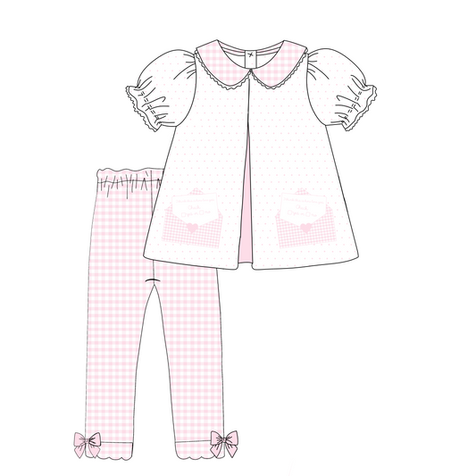 Check Yes Or No Girl Pant Set (JAN)