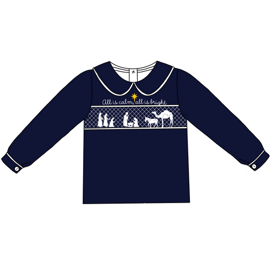 CHRISTMAS PO2: All Is Calm Long Sleeve Shirt