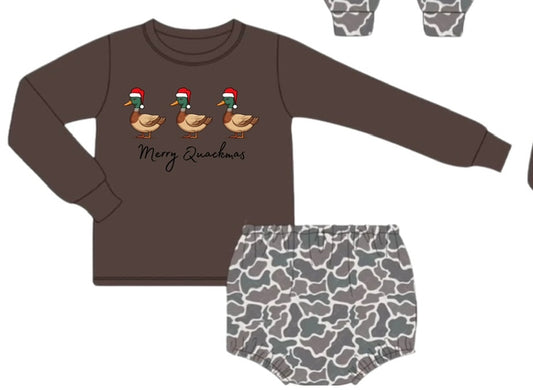 RTS Camo Merry Quackmas Diaper Set