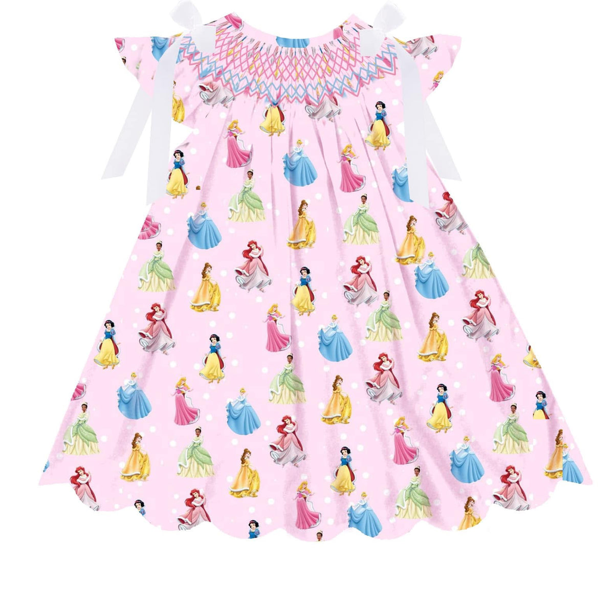 Hand Smocked Princess Dress (JAN)