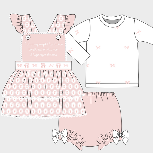 Hope You Dance Girls Diaper Set (JAN)