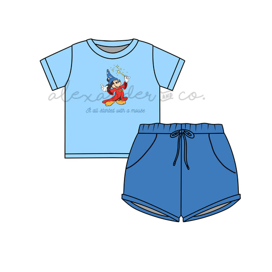 RTS Started With A Mouse Boy Shorts Set