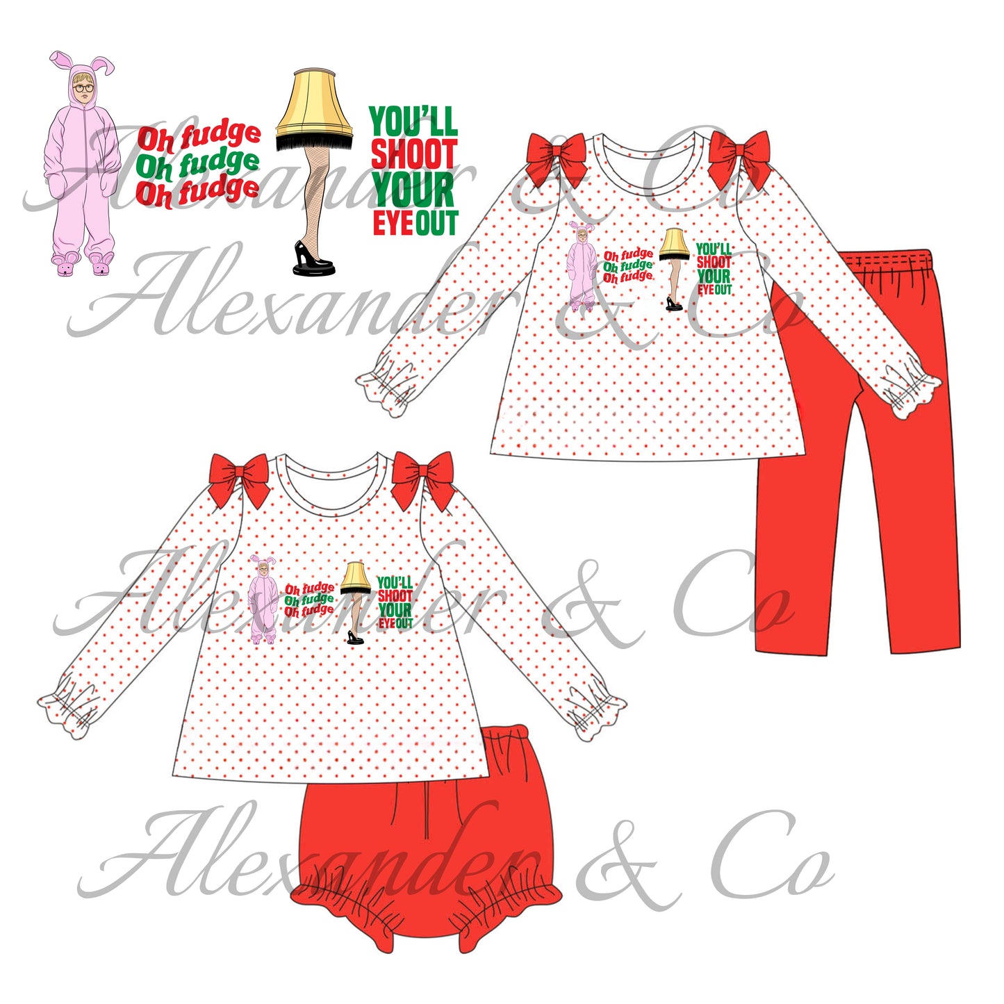 RTS Oh Fudge Collection GIRLS DIAPER SET