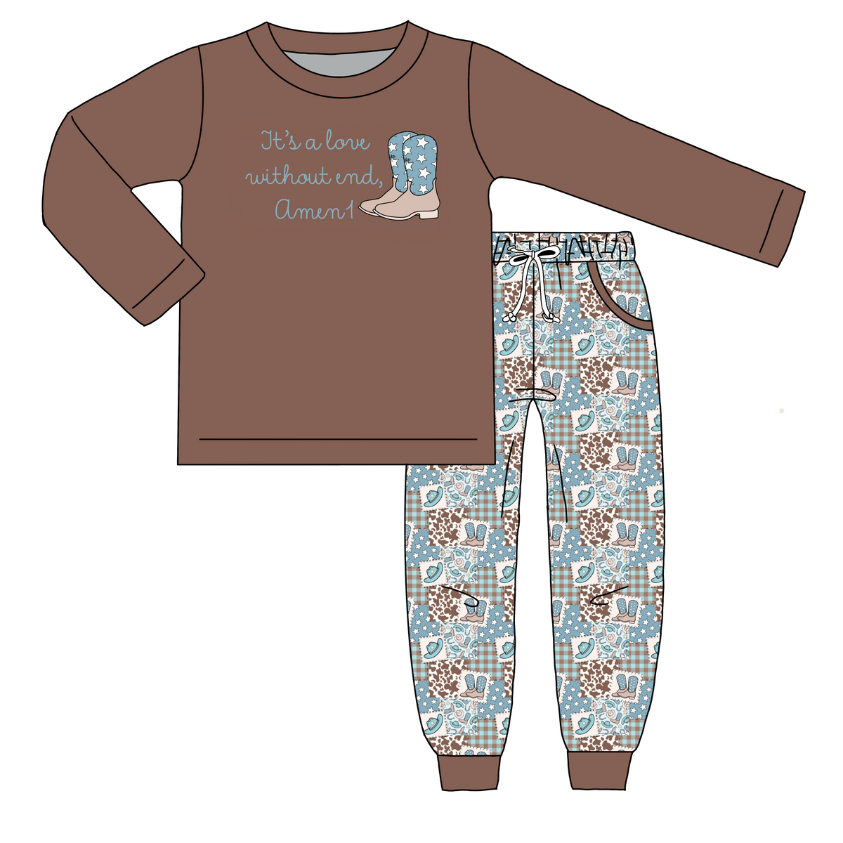 Love Without End Boy Pant Set (JAN)