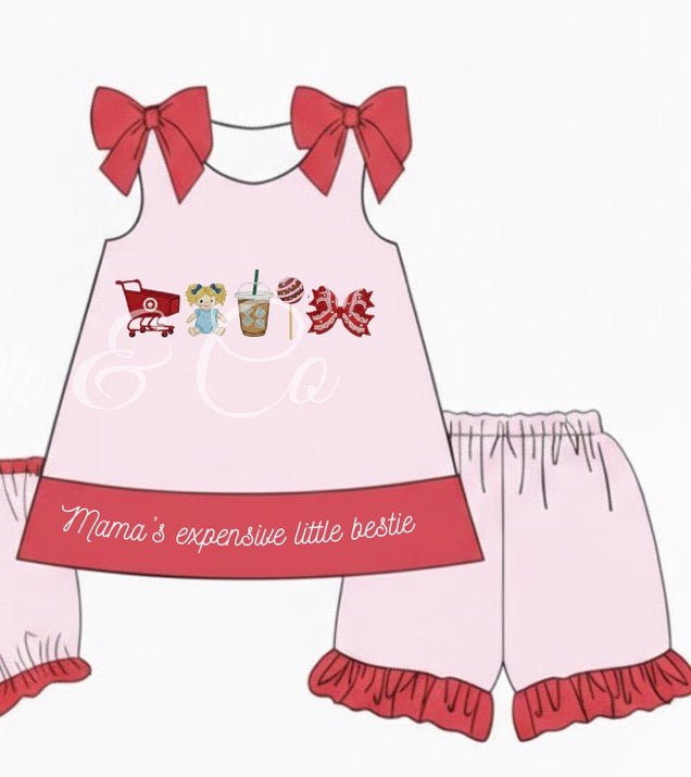 RTS Expensive Bestie Shorts Set