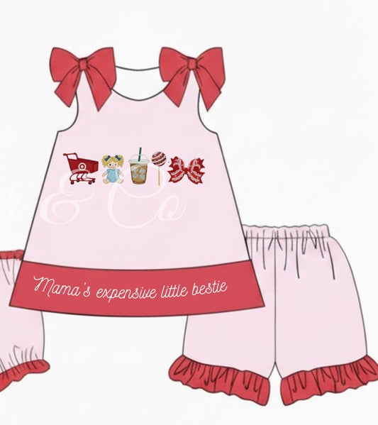 RTS Expensive Bestie Shorts Set