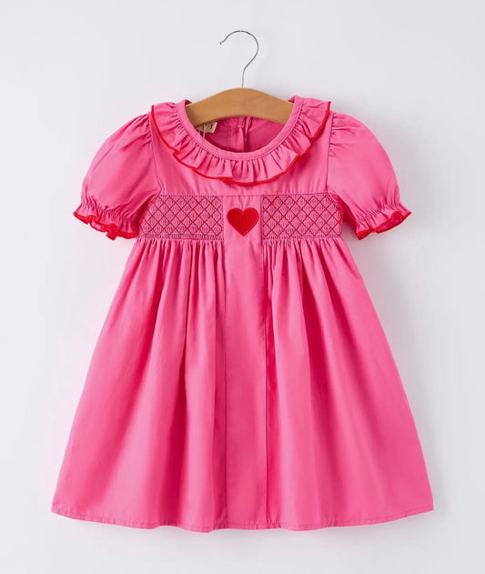 RTS Pink Ruffle Heart Dress