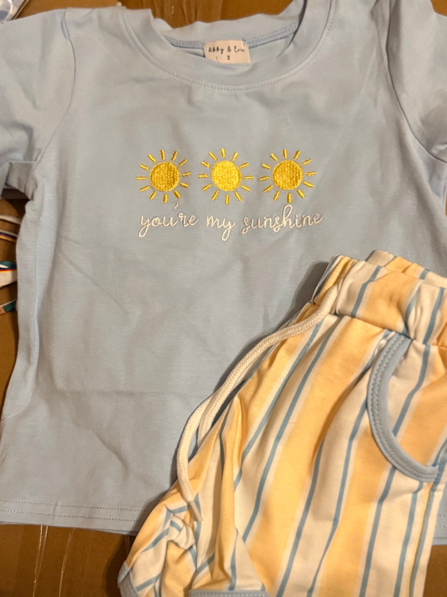 RTS You’re My Sunshine Boy Shorts Set
