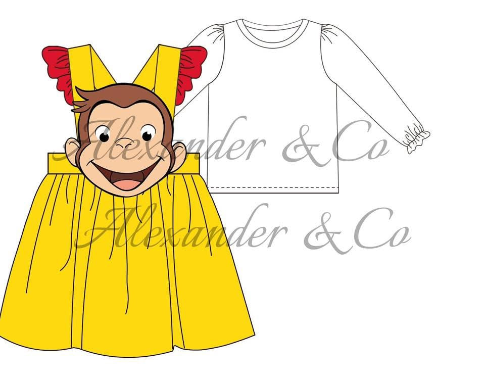 RTS Stay Curious Applique Dress Set