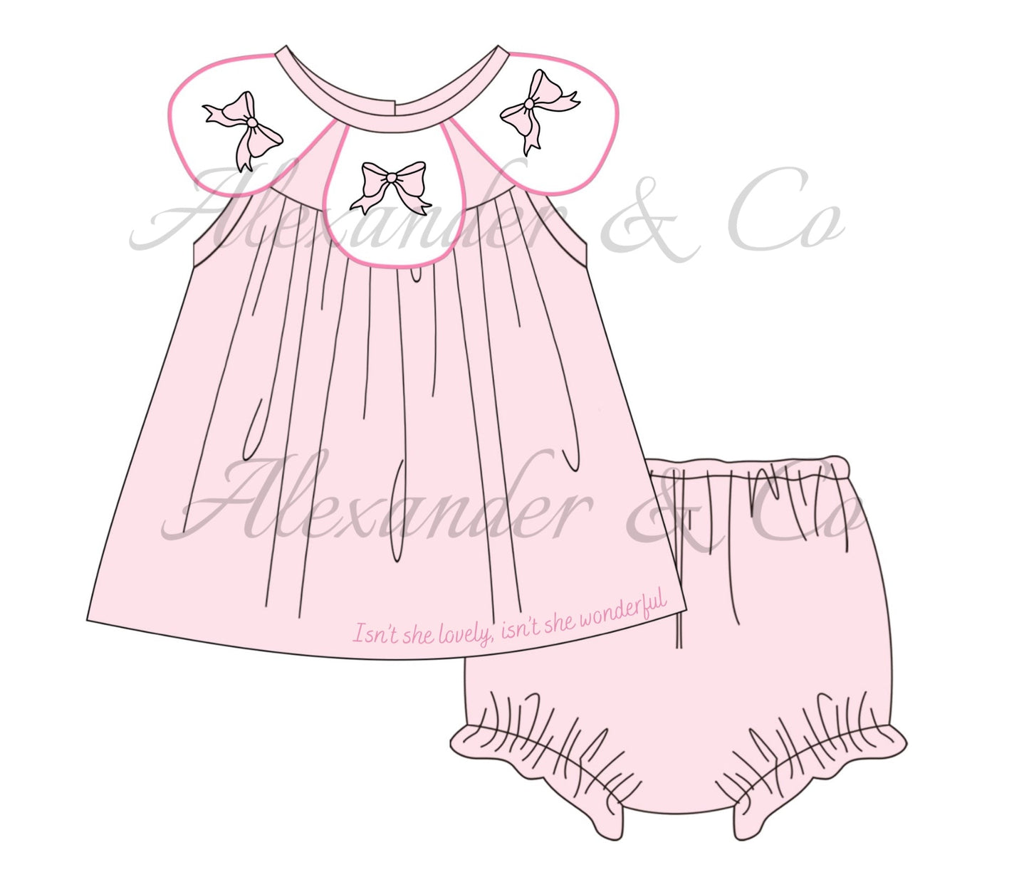 RTS Isn’t She Wonderful Short Sleeve Diaper Set